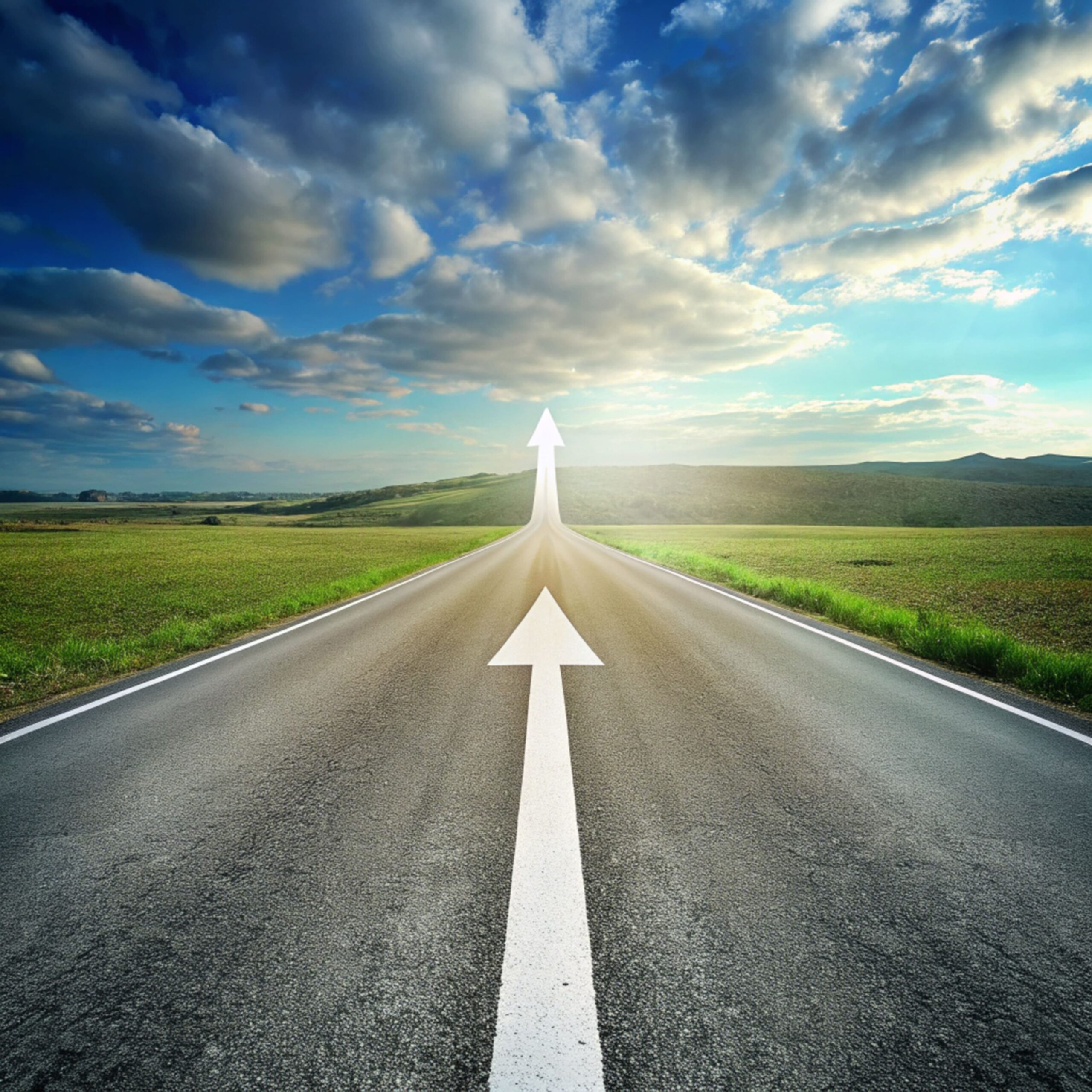 long-road-with-arrow-pointing-horizon